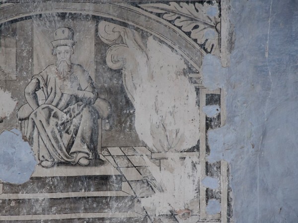 Sanctuary, S wall mural - Nave, sanctuary murals & cloister