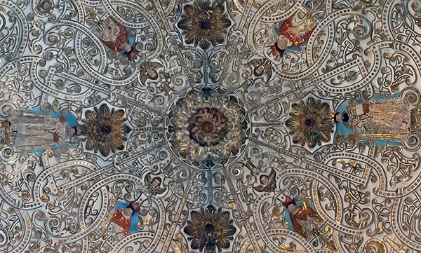 Nave crossing vault strapwork - Santo Domingo