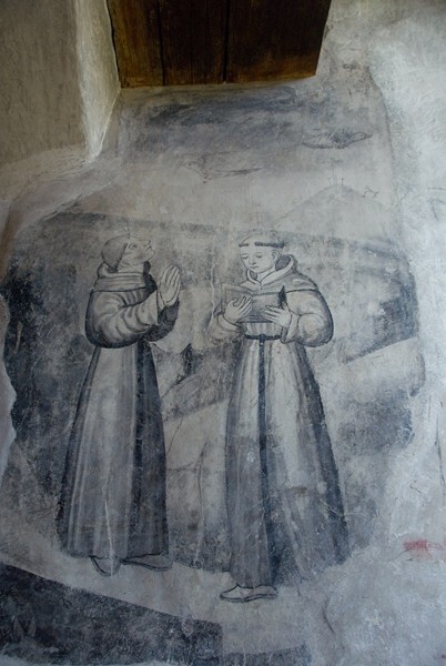 Upper cloister walk mural - San Juan Evangelista, convento