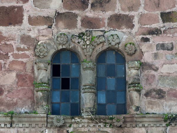 Capácuaro, Michoacán, San Juan Bautista, façade ajimez - Capácuaro, Michoacán