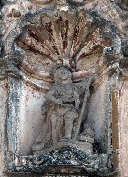 atrial gate sculpture niche, St. John the Baptist - San Juan Evangelista