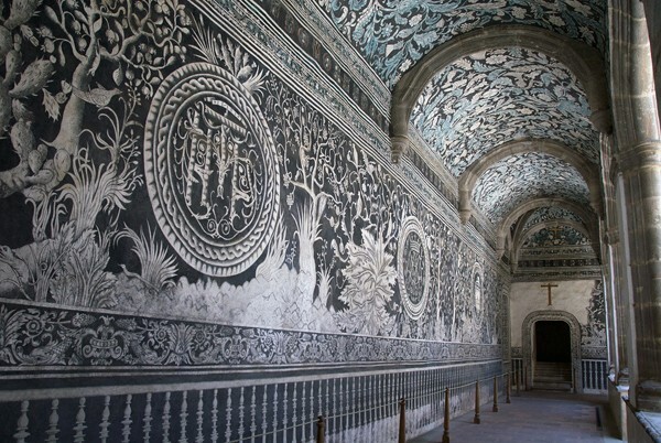 El Divino Señor, lower cloister walk - El Divino Señor, lower cloister ambulatory murals