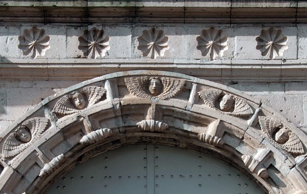Archivolt & architrave, details - San Francisco, rear portal