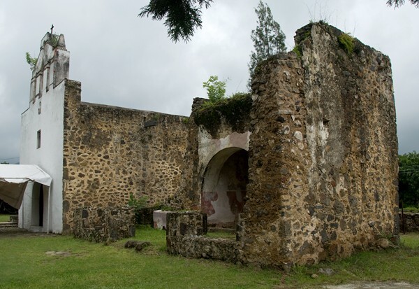La Asuncion, church & capilla abierta - Ahuatlán, Morelos