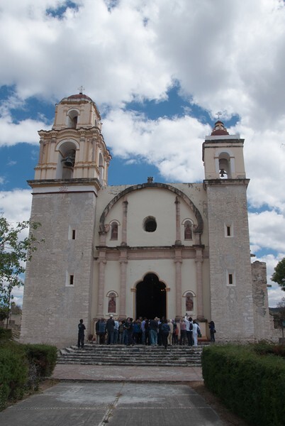 Santiago Apóstol, façade & bell-towers - Teotongo, Oaxaca
