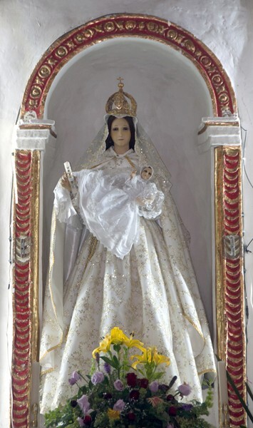 La Candelaria, high altar, Our Lady of the Candelaria - Santa María Cuautepec, México