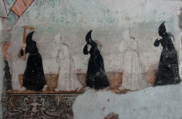 Capilla de San Lorenzo mural - San Martín, nave, cloister & convento