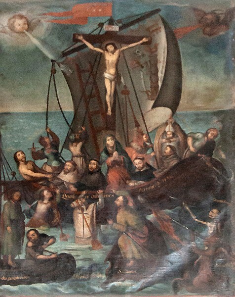 Nave painting, Ship of Patience - San Diego de Alcalá