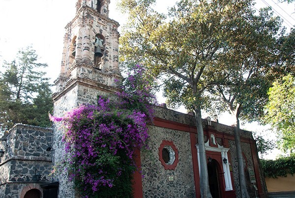 San Sebastián, façade & bell-tower - Chimalistac
