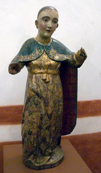 Nave sculpture, St. Anthony - Santa Ana, high & nave altars