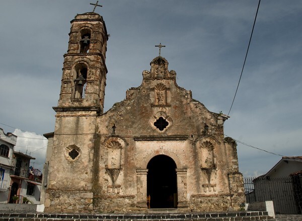 San Miguel, façade & bell-tower - Taxco, Guerrero