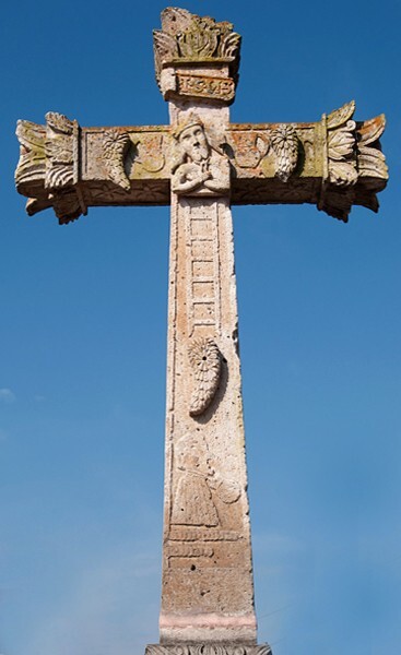 Atrial cross, front - San Jerónimo