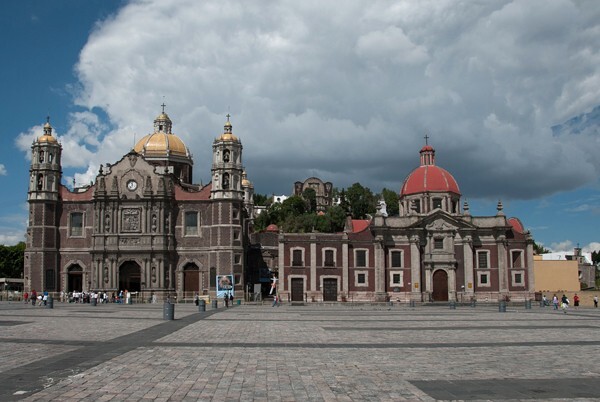 Basilica (left); Las Capuchinnas (right) - Nuestra Señora de Guadalupe