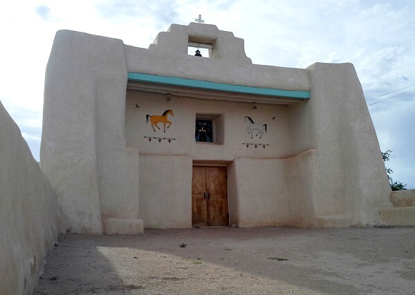 Nuestra Señora de La Asunción, façade - Zia Pueblo, New Mexico