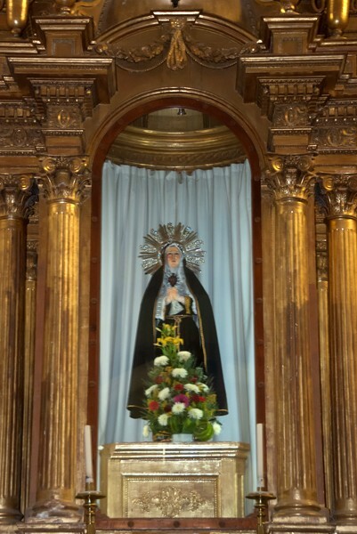 San Bartolomé, high altar, Our Lady of Solitude - Jalalcingo, Veracruz