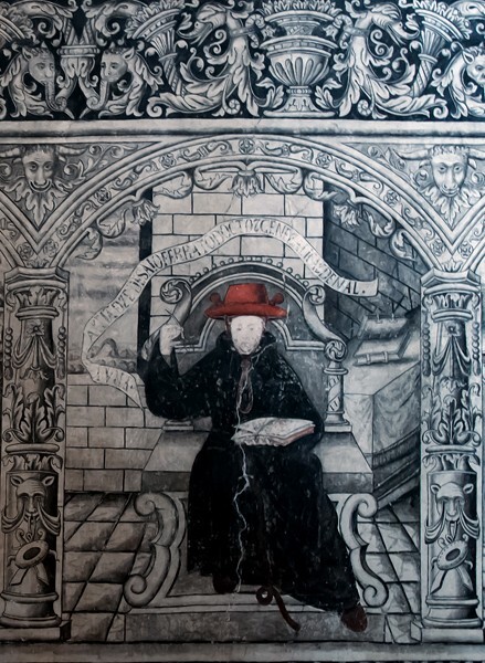 Cloister stairwell mural - San Nicolás de Tolentino, cloister & stairwell murals