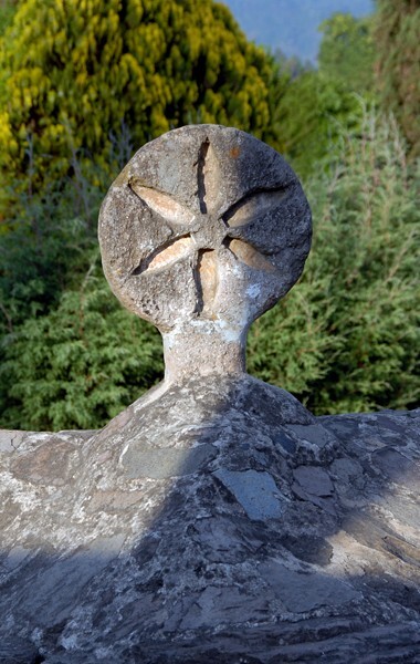San Felipe, atrial wall finial - San Felipe de los Alzati, Michoacán