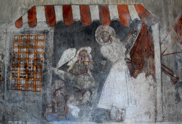 Nave mural, Christ Imprisoned - Capilla La Pinta