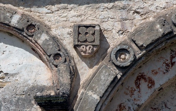 San José, façade, lower story detail (left) - Coneta, Chiapas