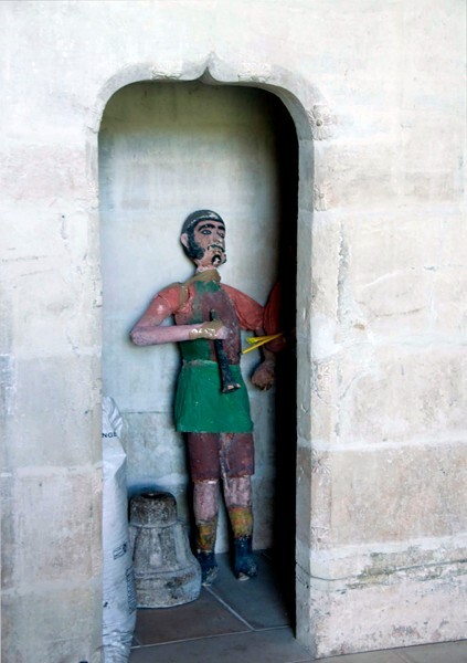 Santo Domingo, nave confessional sculpture - Yanhuitlán, Oaxaca