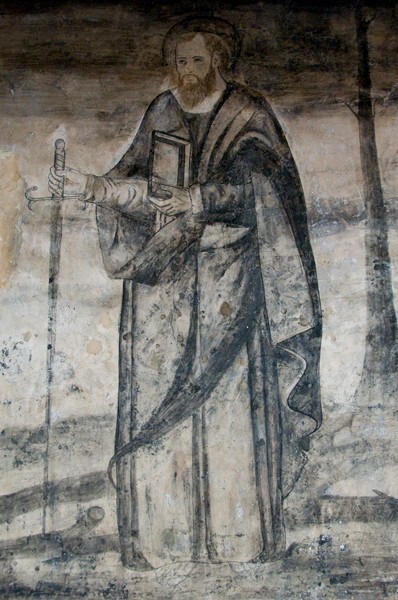 Upper cloister walk mural, St. Paul - San José