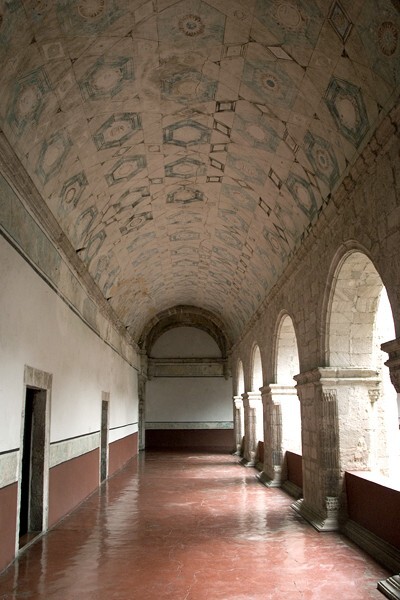 Santo Domingo, upper cloister walk - Oaxtepec, Morelos