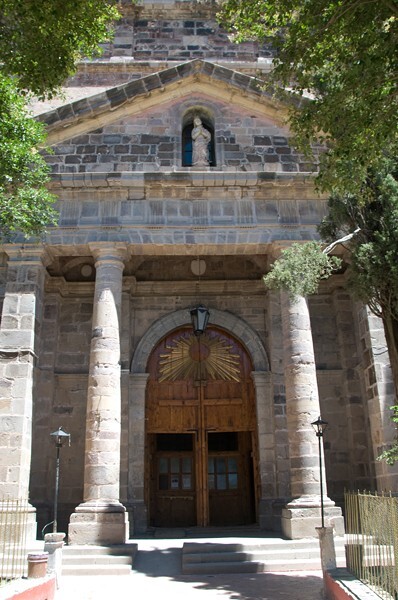 La Purísima Concepción, façade - Real de Catorce, San Luis Potosí