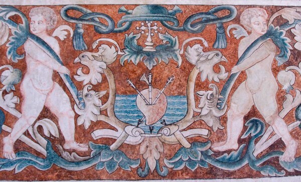 Nave dado, grotesque mural - Nave, sotocoro & refectory