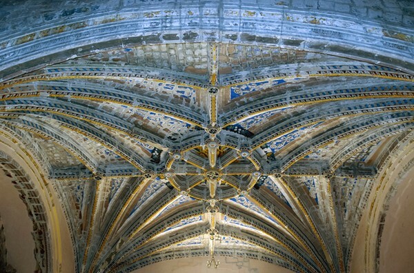 San Juan Bautista, sotocoro, rib vault - San Juan Bautista, church