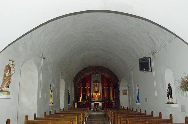 Xilitla, San Luis Potosí, San Agustín, nave (former capilla abierta) - San Luis Potosí