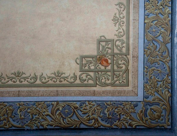 Sacristy, dado mural - San Pablo, nave, sacristy & cloister