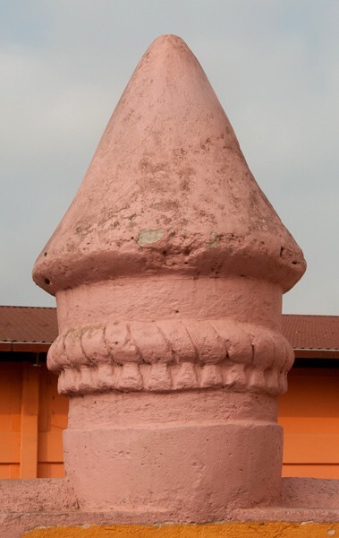 San Mateo, atrial wall, merlon - Chignautla, Puebla