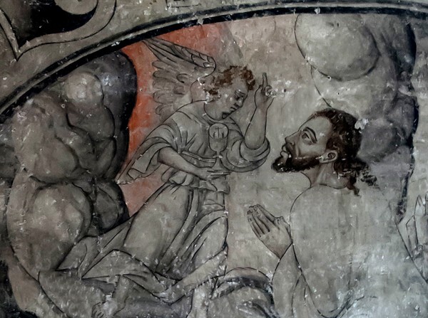 The Agony in the Garden, detail - San Miguel Arcángel, sacristy murals