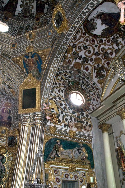 Sanctuary vault strapwork & Entombment (bottom) - Sanctuary (Presbytery/Chancel)
