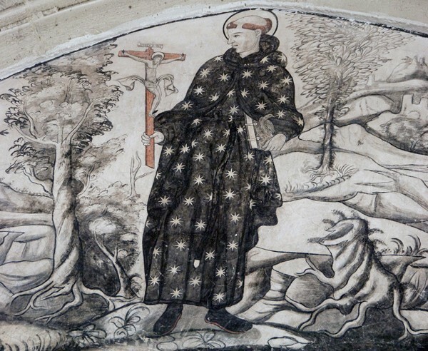 Cloister stairwell mural - San Nicolás de Tolentino, cloister & stairwell murals