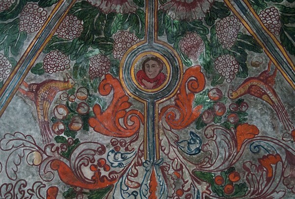 San Miguel Arcángel, Capilla del Santísimo, ceiling detail - Xometla, México