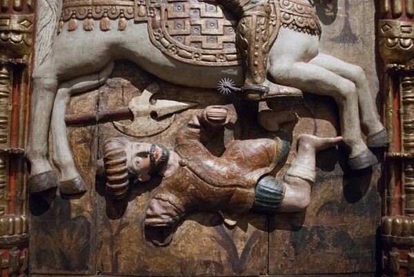 St. James the Moor Slayer, detail, Trampled Moor - New York, New York, Hispanic Society