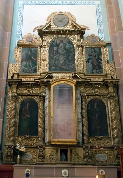 Santa María Magdalena, nave altar - Tepetlaoxtox, México