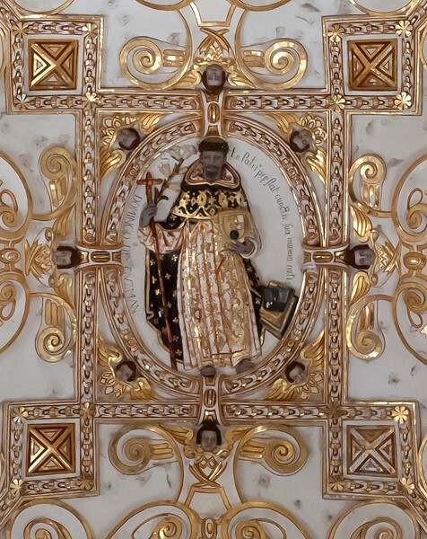Convento stairwell vault, St. Dominic of Guzmán - Convento