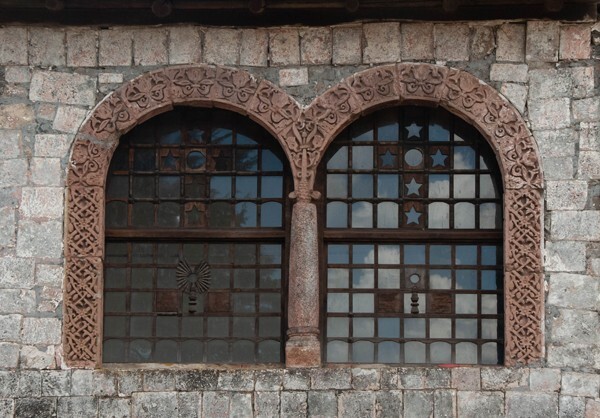 Rectory, second story window frames - Santiago Apóstol