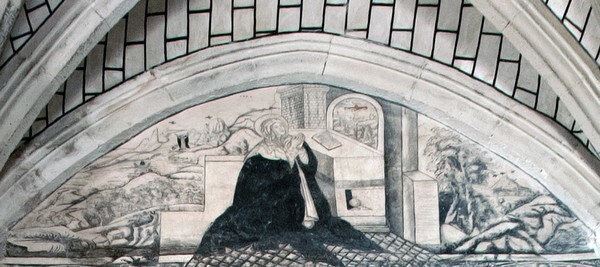 Lunette mural - West wall murals