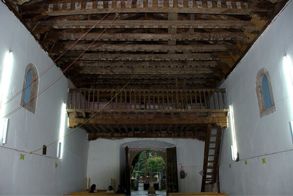 San Nicolás Obispo, choir loft - San Nicolás Obispo, Michoacán