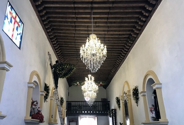 Santiago, nave & choir loft - Santiago Cuaula, Tlaxcala