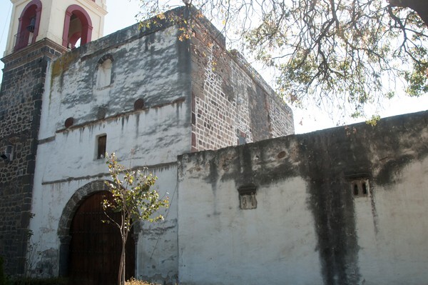 San Matías (capilla abierta), façade - Tepetomatitlan, Tlaxcala