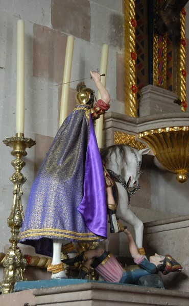Santiago Apóstol, apse, St. James Moor Slayer - Uruapan, Michoacán