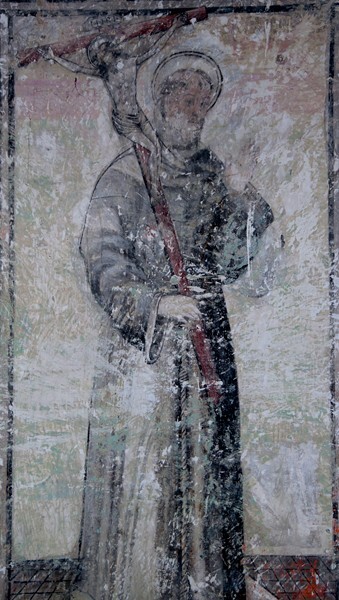 San Simón y San Judas, sacristy mural, St. Francis - Calpulalpan, Tlaxcala