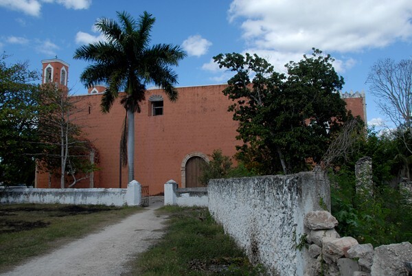 La Asunción, exterior nave & atrial wall - Kopomá, Yucatán