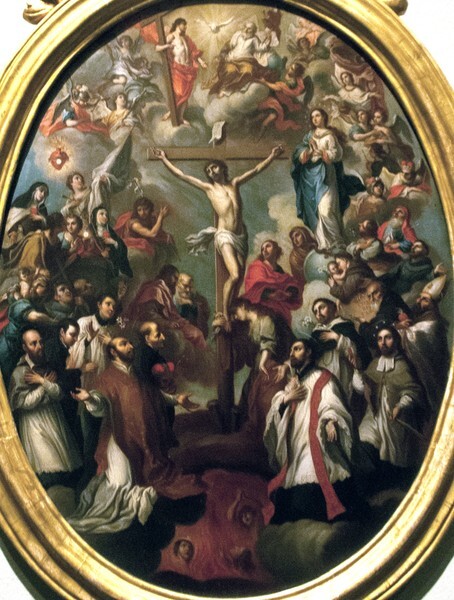 Allegory of the Crucifixion with Jesuit Saints, 1760-70 - Coyoacán