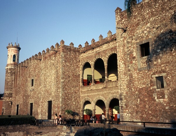 Palacio de Cortés, loggia & turret - Cuernavaca, Morelos