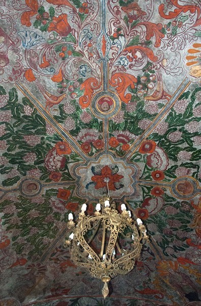 San Miguel Arcángel, Capilla del Santísimo, ceiling, detail - Xometla, México